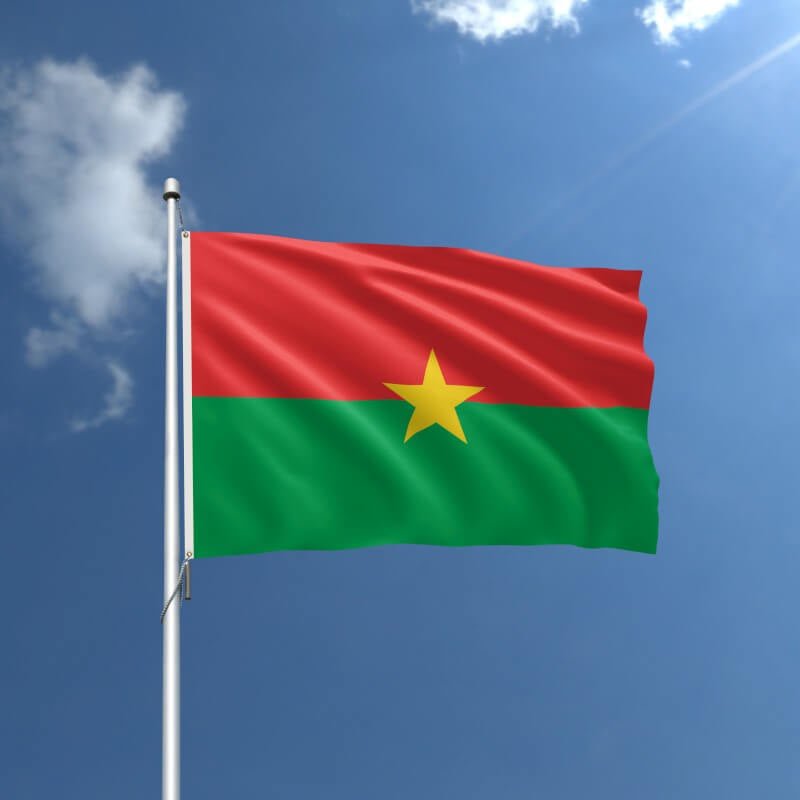 Burkina Faso Nylon Outdoor Flag - Action Flag