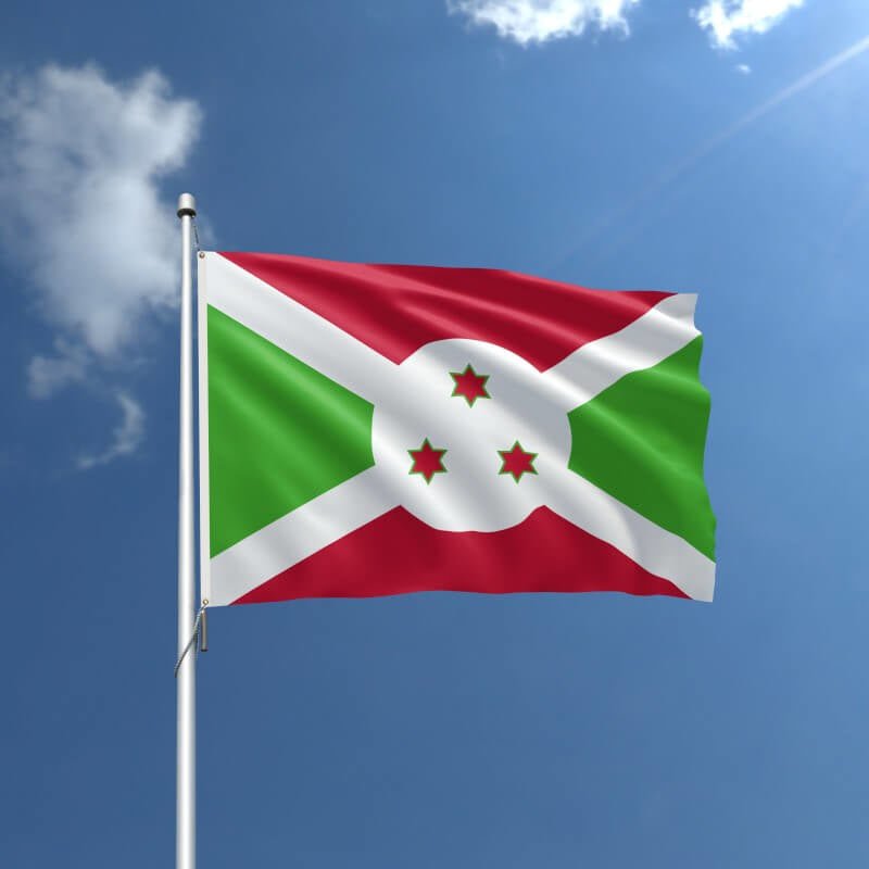 Burundi Nylon Outdoor Flag - Action Flag