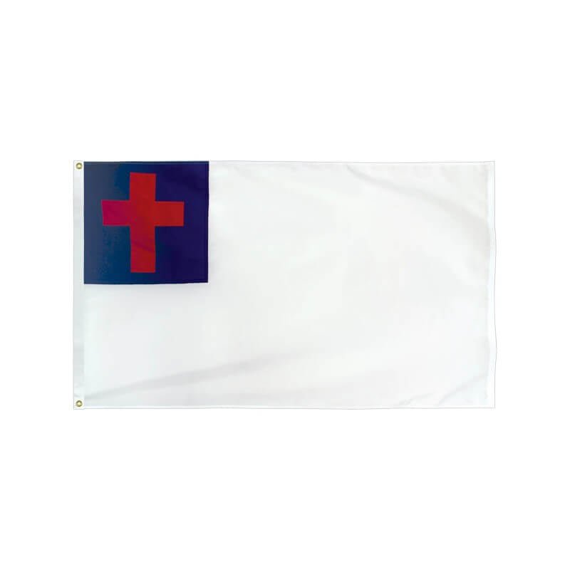 Christian Nylon Outdoor Flag. - Action Flag