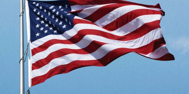 Commercial American Flag - Poly - Max 2 - ply Heavyweight Outdoor Flag (High Wind). FMAA Certified. LONGEST LASTING! MADE IN THE USA! (Better) - Action Flag