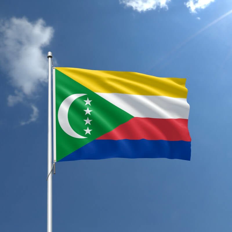 Comoros Nylon Outdoor Flag - Action Flag