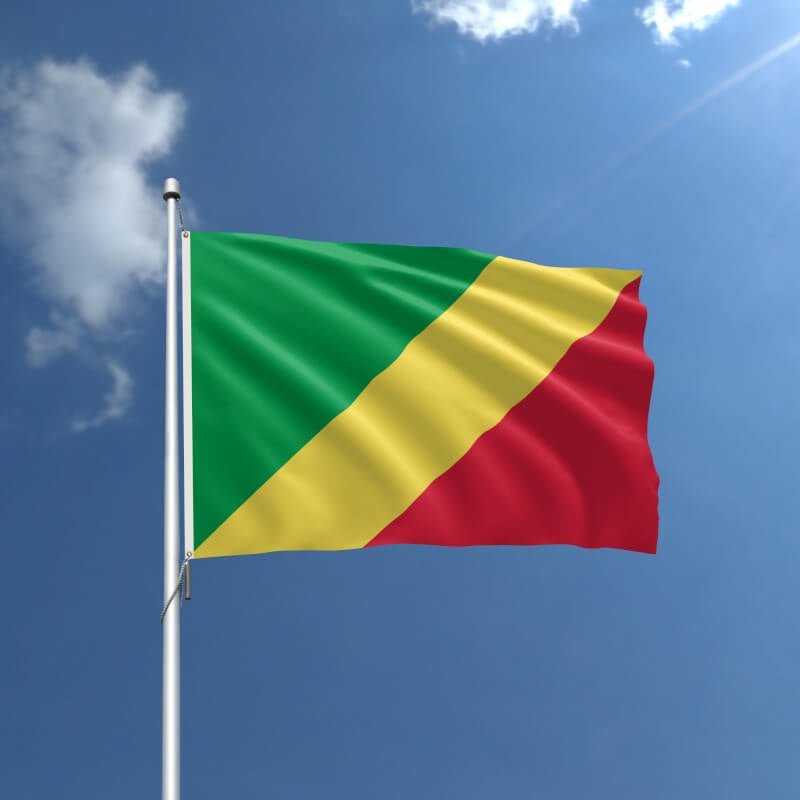 Congo (Brazzaville) Nylon Outdoor Flag - Action Flag