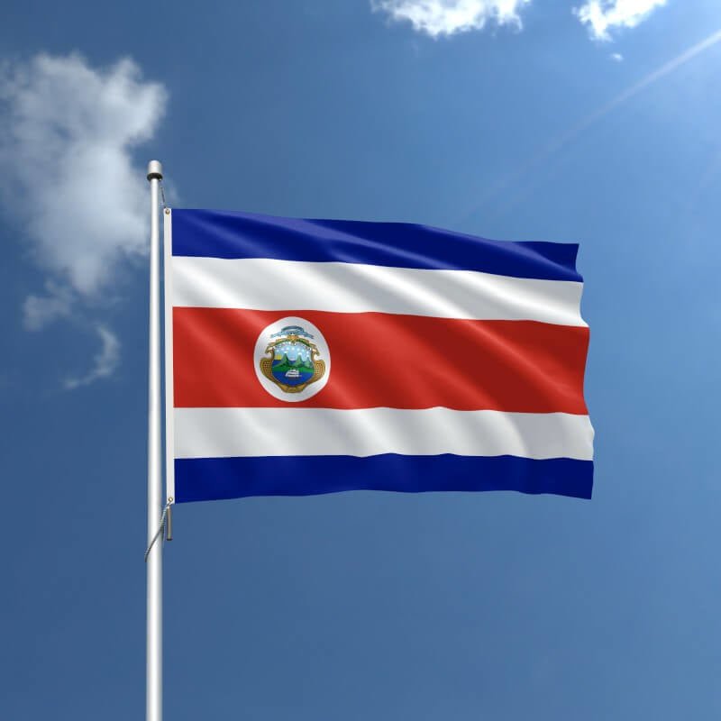 Costa Rica Nylon Outdoor Flag - Action Flag