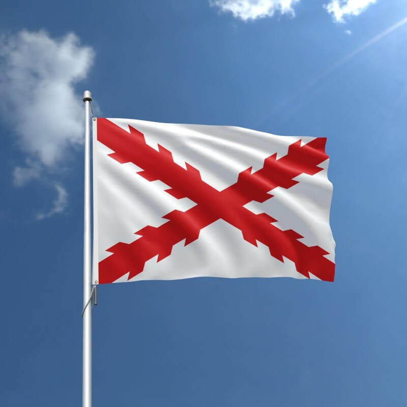 Cross of Burgundy Historical Outdoor Flag - 3' x 5' Nylon - Action Flag