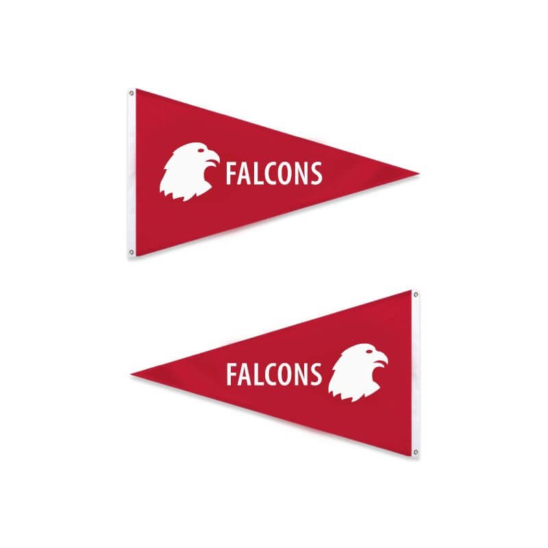 Custom Nylon Pennant - Double Sided - Action Flag