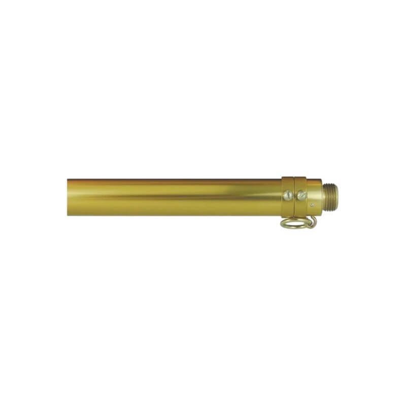 Deluxe Gold Aluminum Indoor/Parade Pole. 1 Section. - Action Flag