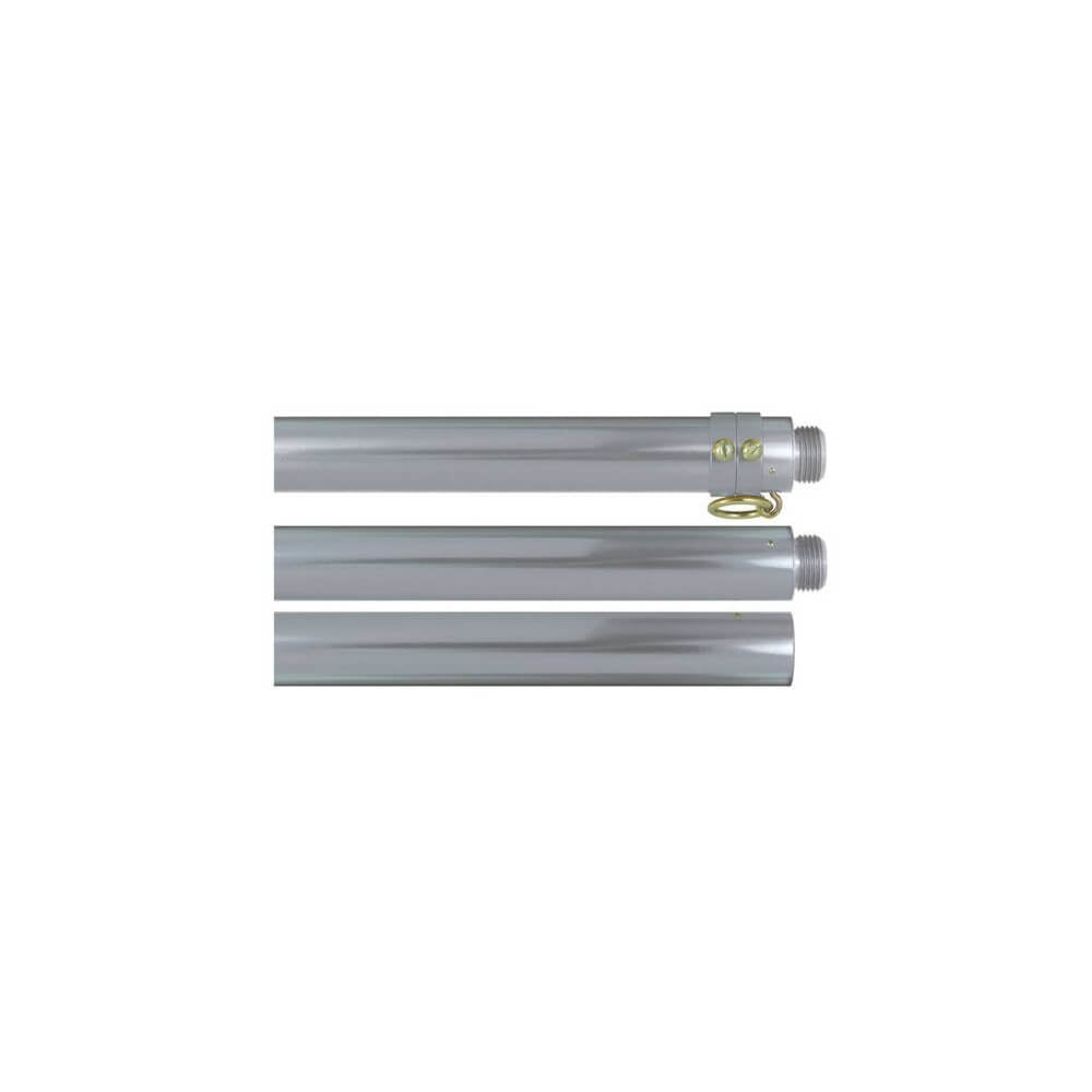 Deluxe Silver Aluminum Indoor/Parade Pole. 2 Sections. - Action Flag