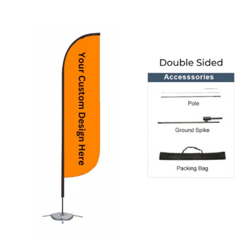 Deluxe Straight Sail Flag Complete Set - Action Flag