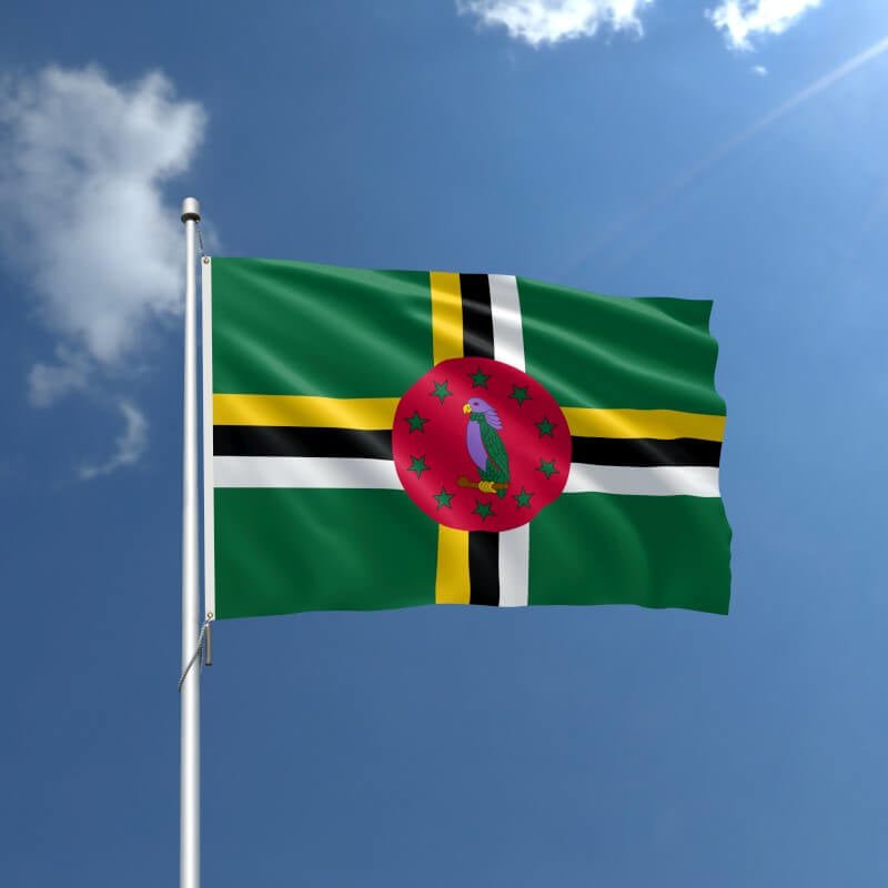Dominica Nylon Outdoor Flag - Action Flag