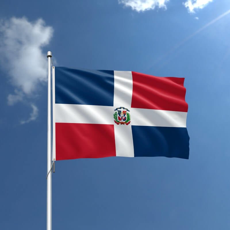 Dominican Republic Nylon Outdoor Flag - Action Flag