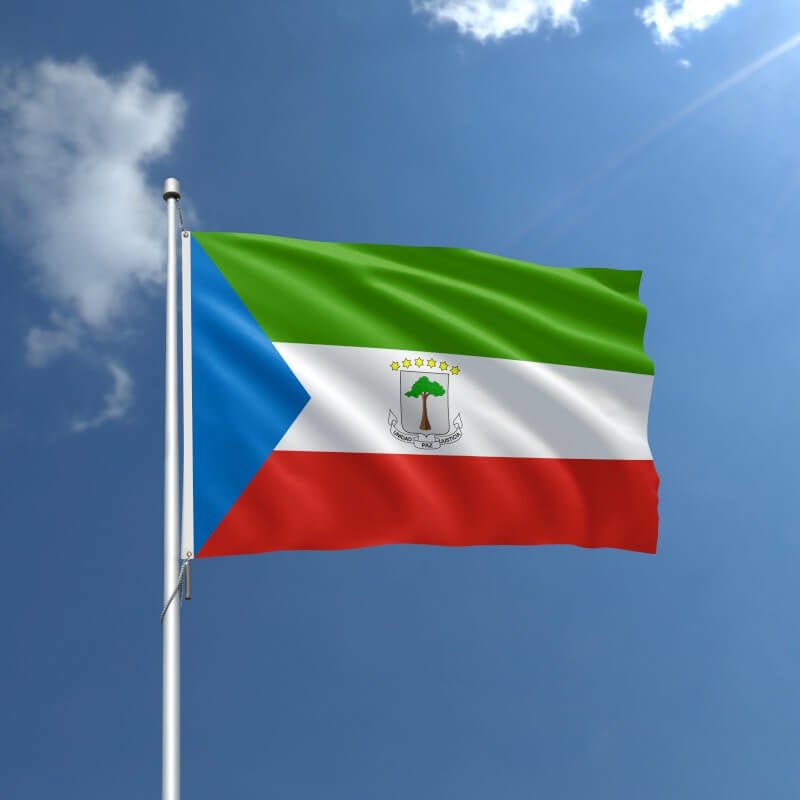 Equatorial Guinea Nylon Outdoor Flag - Action Flag