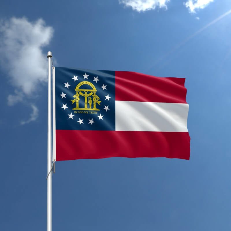 Georgia Nylon Outdoor Flag - Action Flag