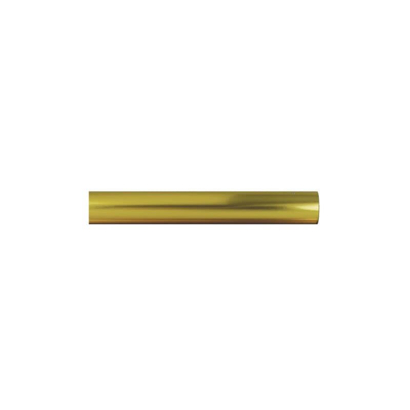 Gold Aluminum Marching Band Pole With Top Ornament Adapter & Bottom Plug - 1 Piece. - Action Flag