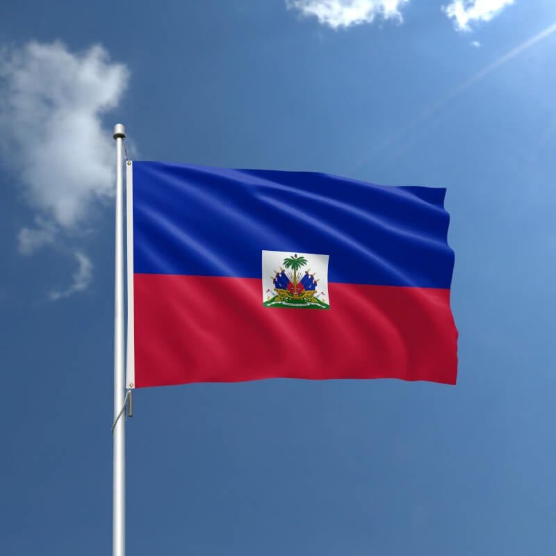 Haiti Nylon Outdoor Flag - Action Flag