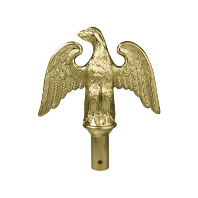 Hi - Impact ABS Peached Eagle Indoor Flagpole Ornamentwith Ferrule - Action Flag