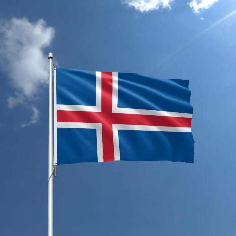 Iceland Nylon Outdoor Flag - Action Flag