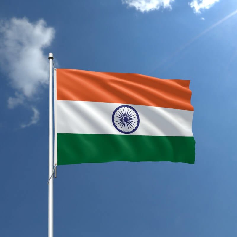 India Nylon Outdoor Flag - Action Flag
