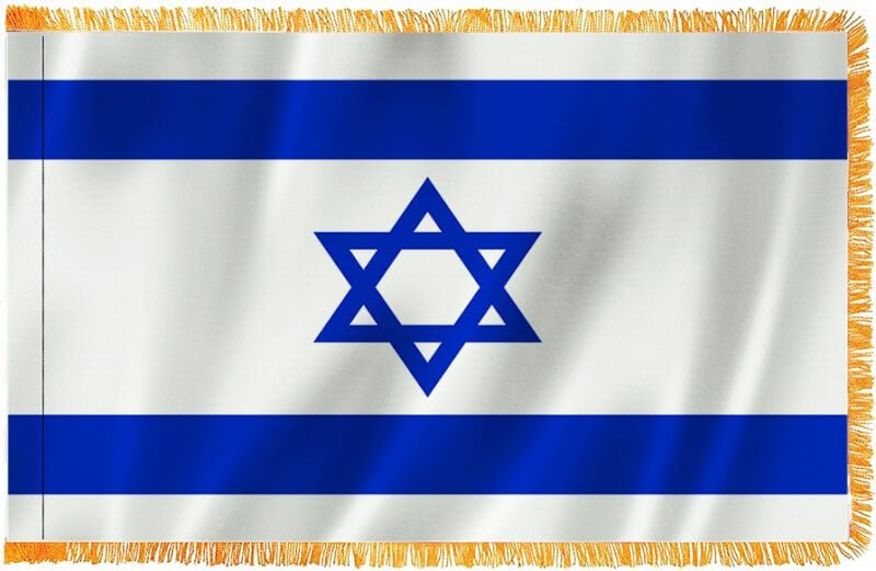Parade Flag With Pole Sleeve And Fringe. - Action Flag