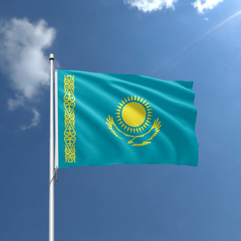Kazakhstan Nylon Outdoor Flag - Action Flag