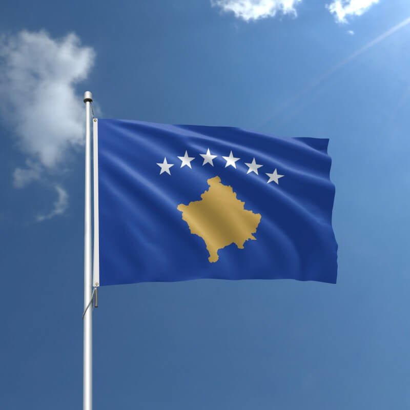 Kosovo Nylon Outdoor Flag - Action Flag