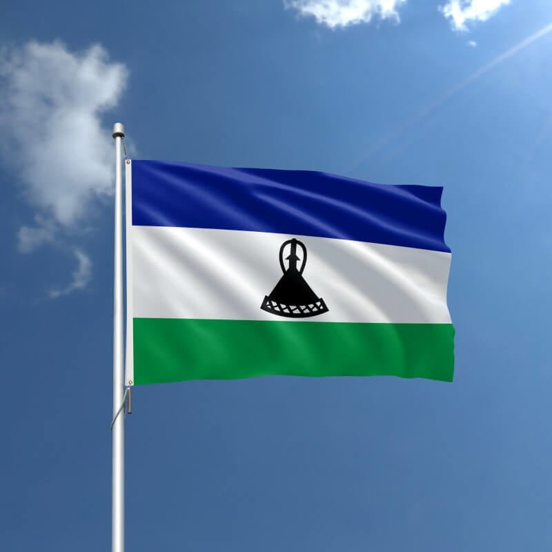 Lesotho Nylon Outdoor Flag - Action Flag