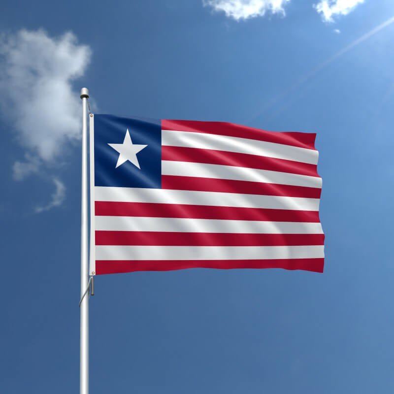 Liberia Nylon Outdoor Flag - Action Flag