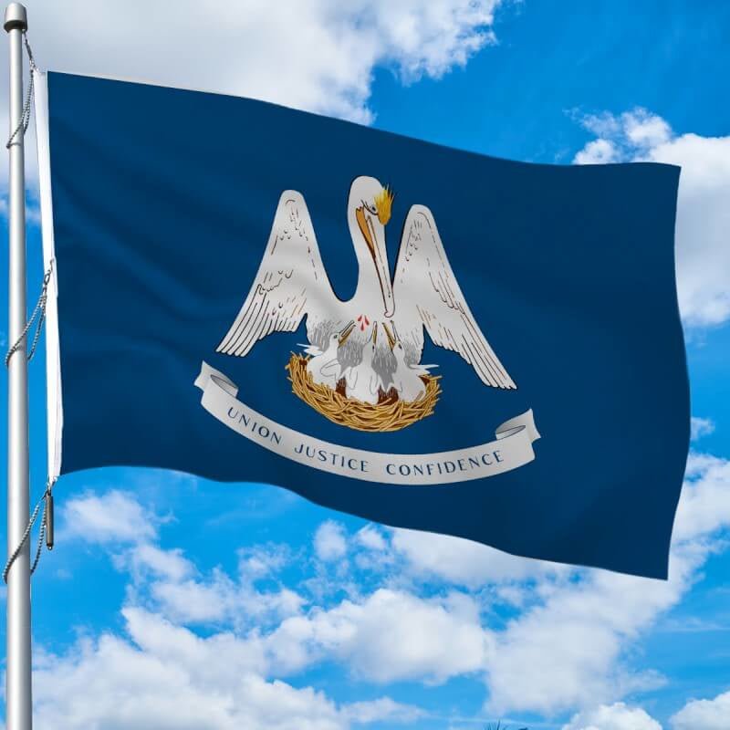 Louisiana Heavy Weight Poly - Max Outdoor Flag - Action Flag