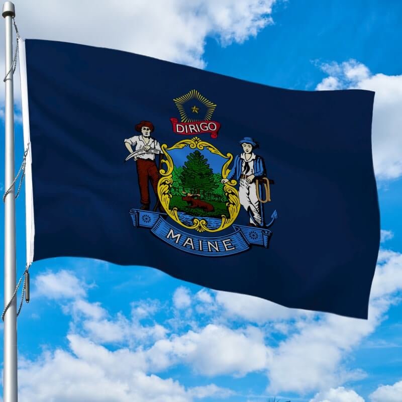 Maine Heavy Weight Poly - Max Outdoor Flag - Action Flag