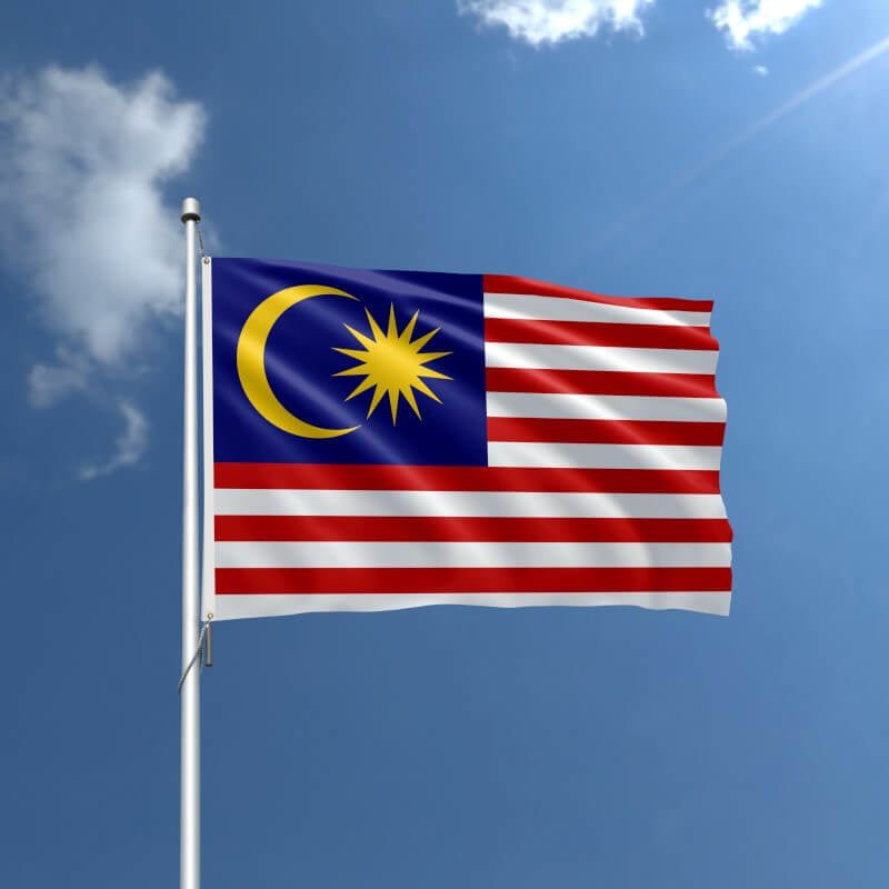 Malaysia Nylon Outdoor Flag - Action Flag