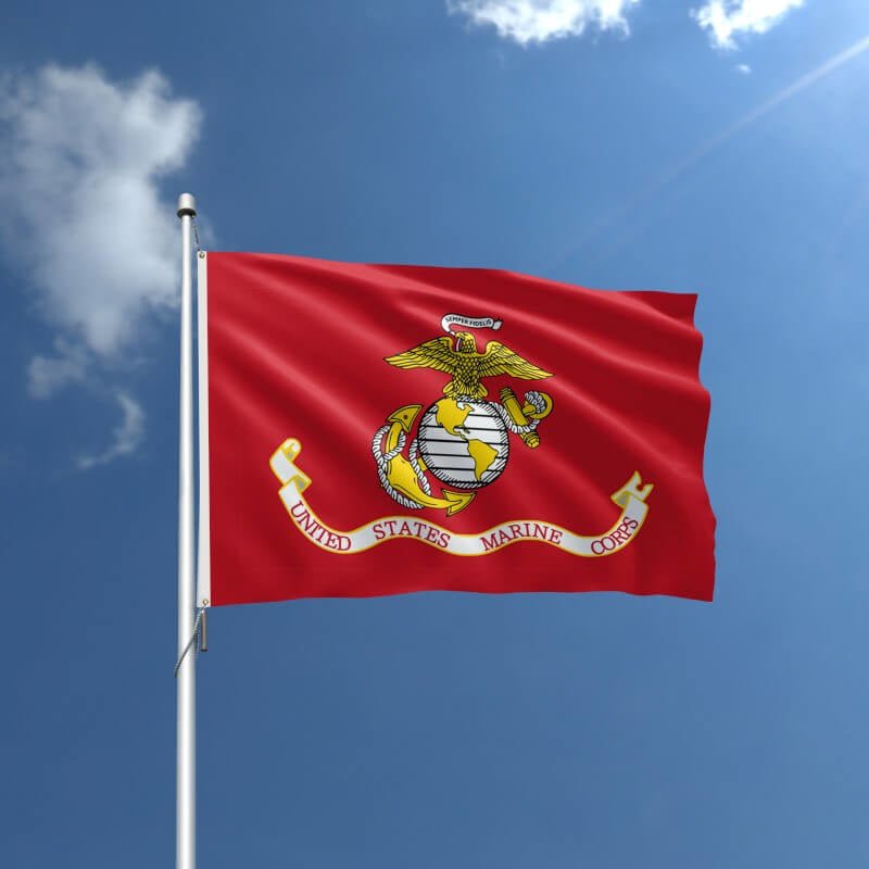 Marine Corps USMC Military Service Nylon Outdoor Flag - Action Flag