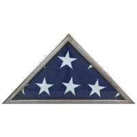 Metallic Grey Memorial Flag Case - 5'x 9-1/2'