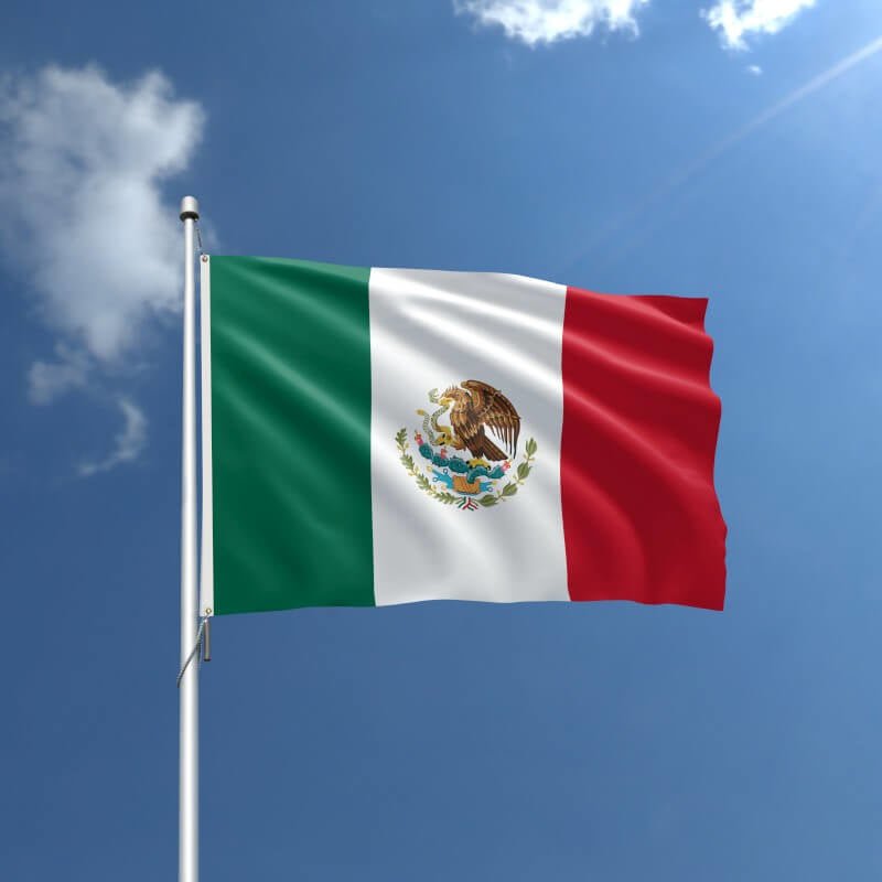 Mexico Nylon Outdoor Flag - Action Flag