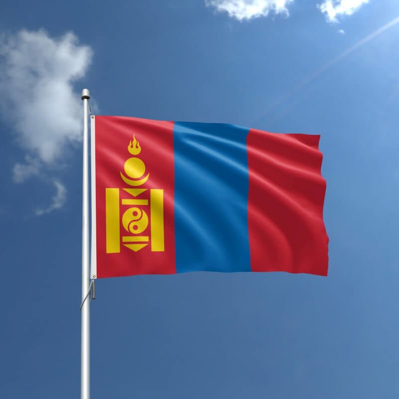 Mongolia Nylon Outdoor Flag - Action Flag