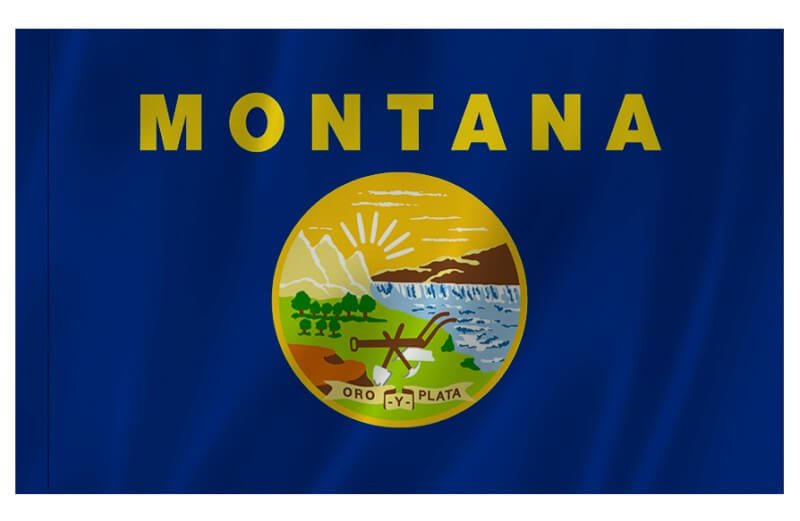Montana Nylon Indoor/Outdoor Flag with Sleeve - Action Flag
