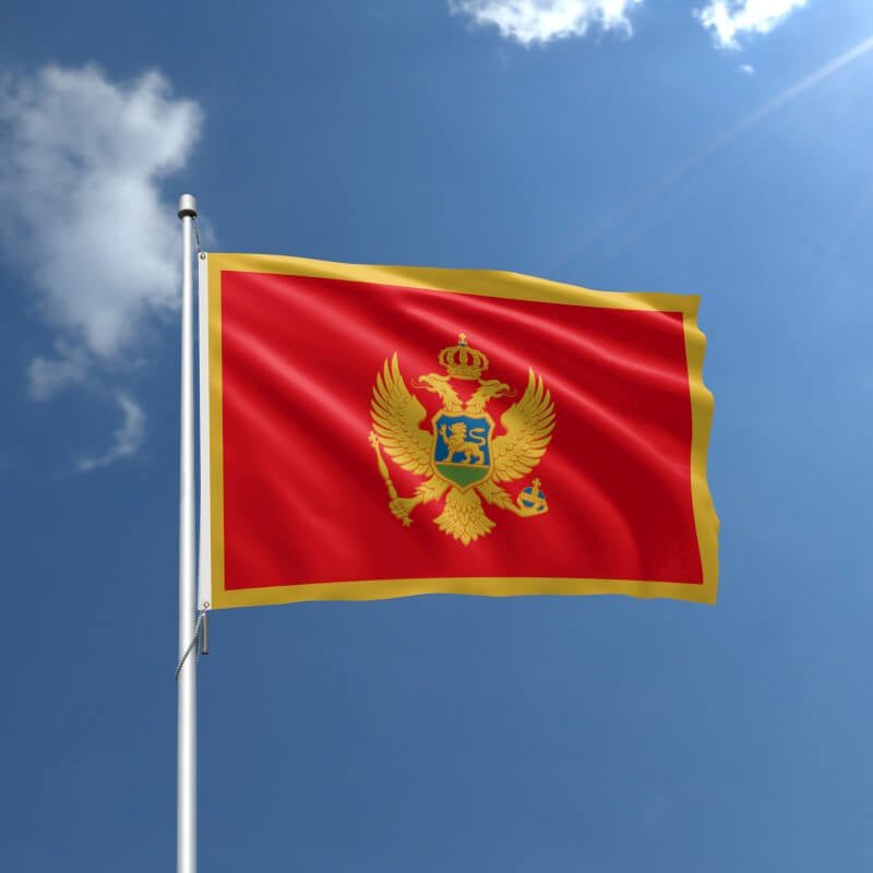 Montenegro Nylon Outdoor Flag - Action Flag