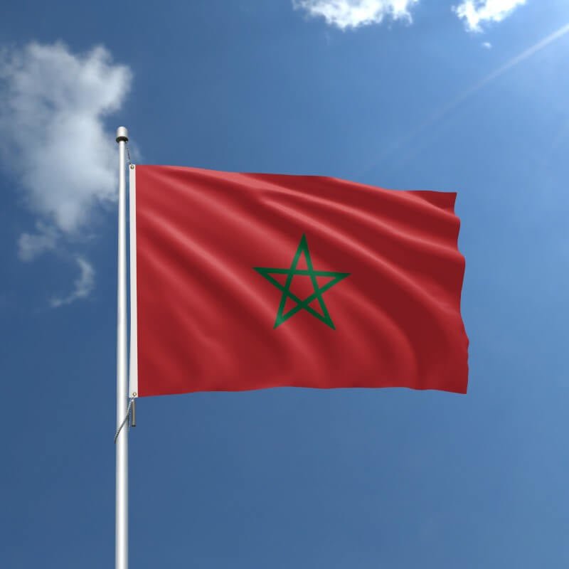Morocco Nylon Outdoor Flag - Action Flag