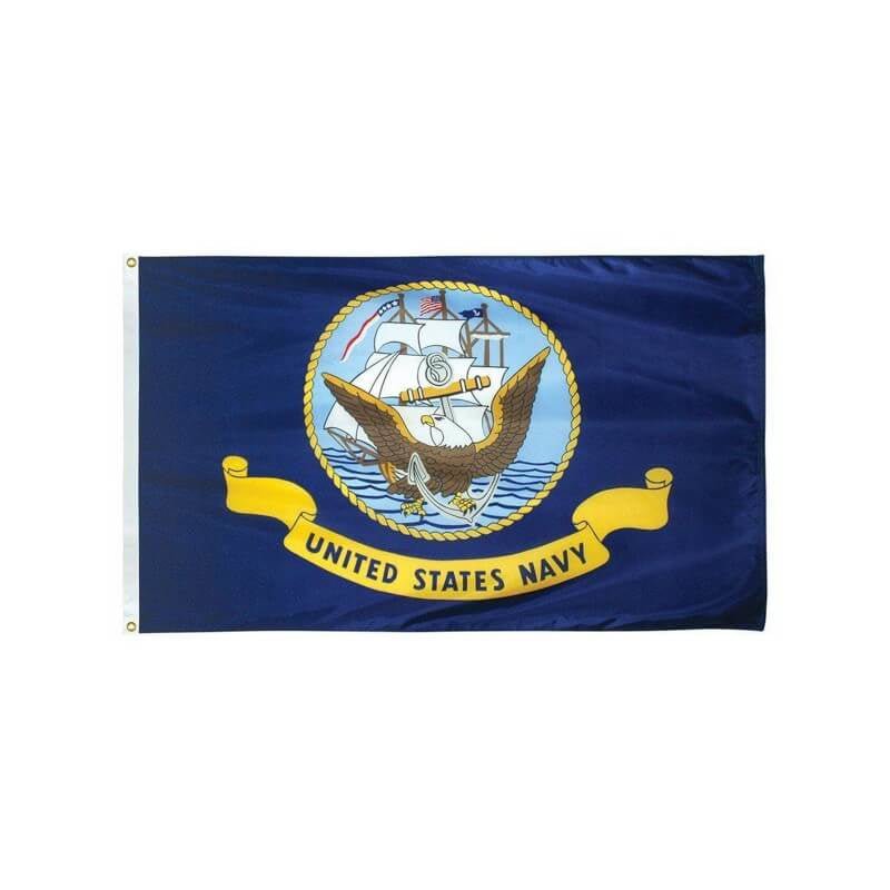 Navy 2 - Ply Heavyweight PolyMax Outdoor Flag - Action Flag