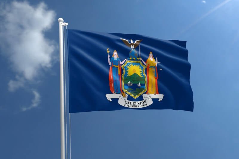 New York Nylon Outdoor Flag - Action Flag