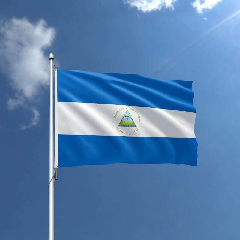 Nicaragua Nylon Outdoor Flag - Action Flag