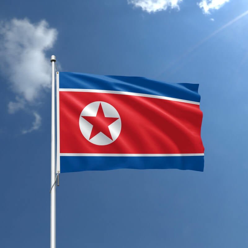 North Korea Nylon Outdoor Flag - Action Flag