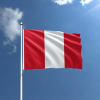 Bandera exterior de nailon de Perú - 12" x 18"