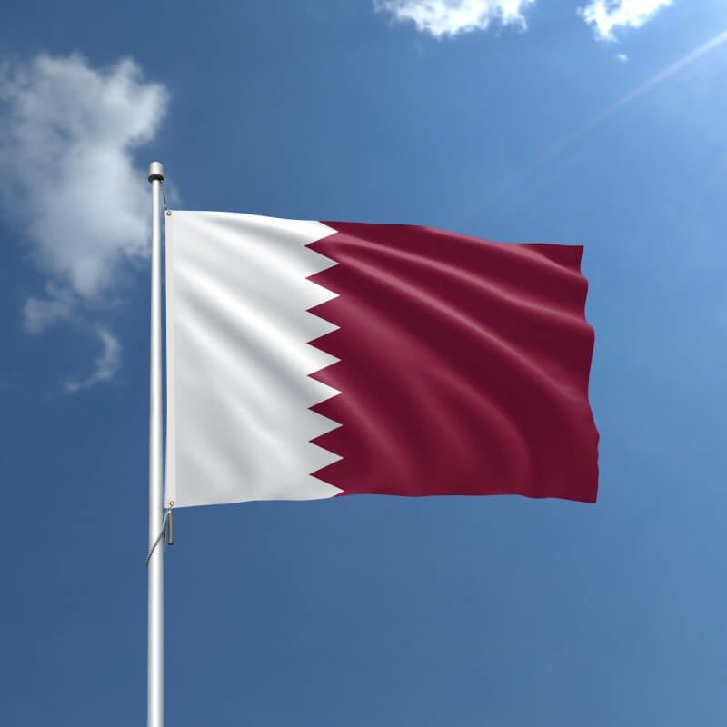 Qatar Nylon Outdoor Flag - Action Flag
