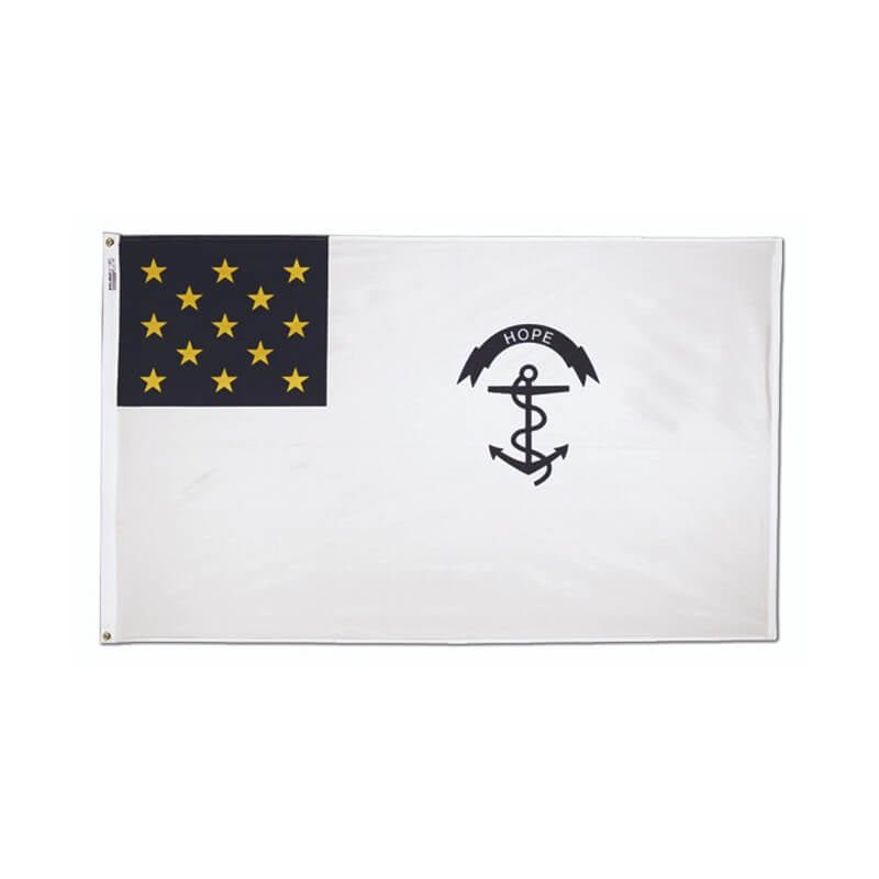 Rhode Island Regiment Historical Outdoor Flag - 3' x 5' Nylon - Action Flag