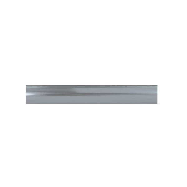 Silver Aluminum Marching Band Pole With Top Ornament Adapter & Bottom Plug - 1 Piece. - Action Flag
