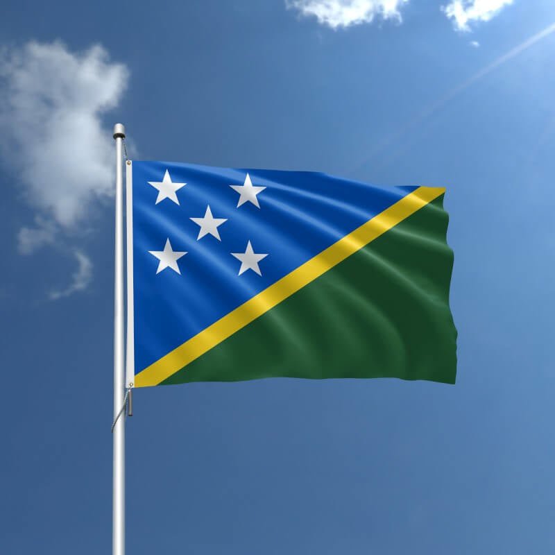 Solomon Islands Nylon Outdoor Flag - Action Flag