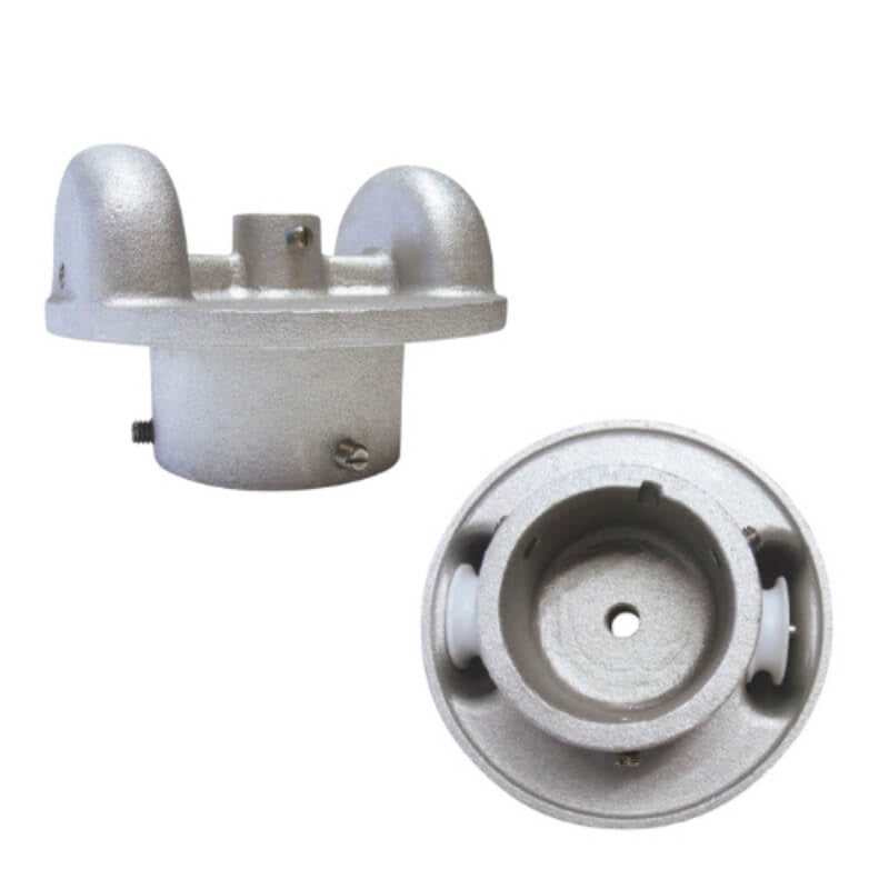 ST - 2 Aluminum External Halyard Truck For 2 - 3/8" Pole Top Diameter - Action Flag