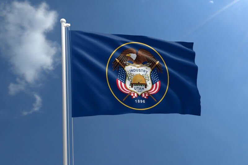Utah Nylon Outdoor Flag - Action Flag