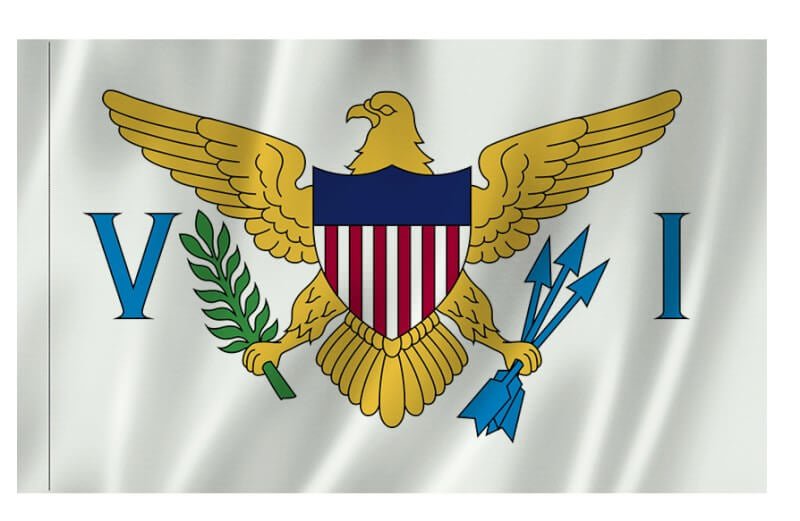 Virgin Islands Nylon Indoor/Outdoor Flag with Sleeve - Action Flag