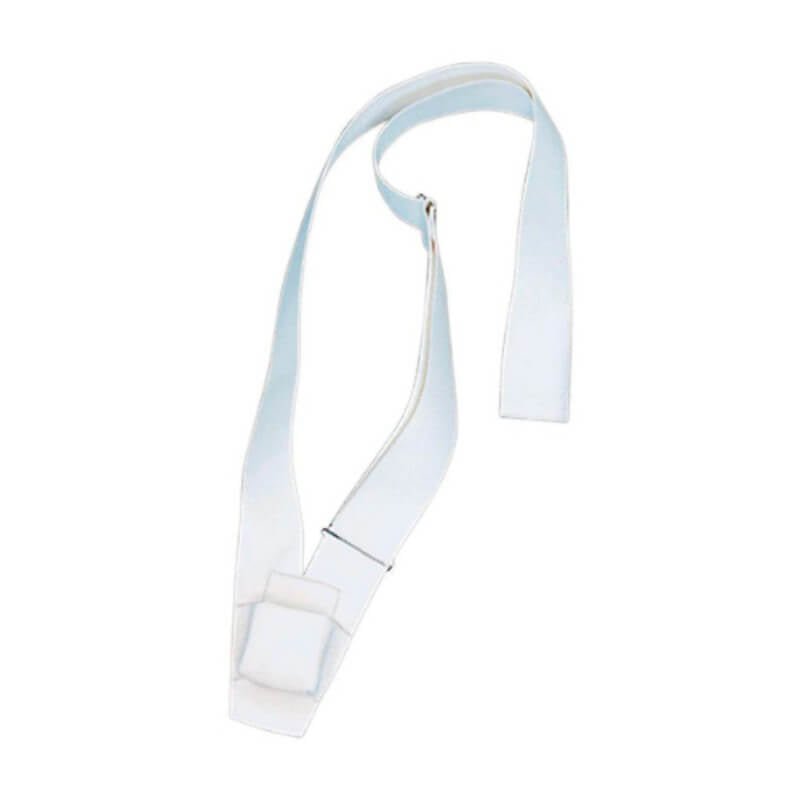 White Single Strap Web Parade Flag Carrying Belt - Action Flag